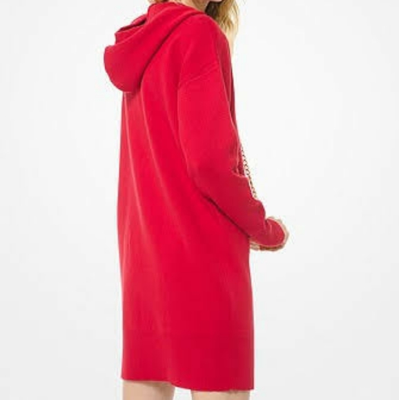 🎆 CLOSET CLEAR OUT DEALS 🎆-Michael kors Logo Chain Stretch Hoodie Dress - Picture 2 of 8